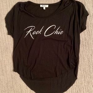 Black rock chic T-shirt
